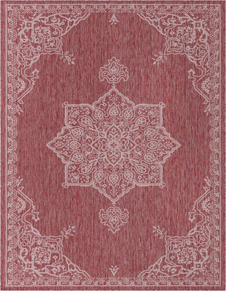 Detail image of 6' x 9' Easy-Clean Traditional Indoor / Outdoor Rug
