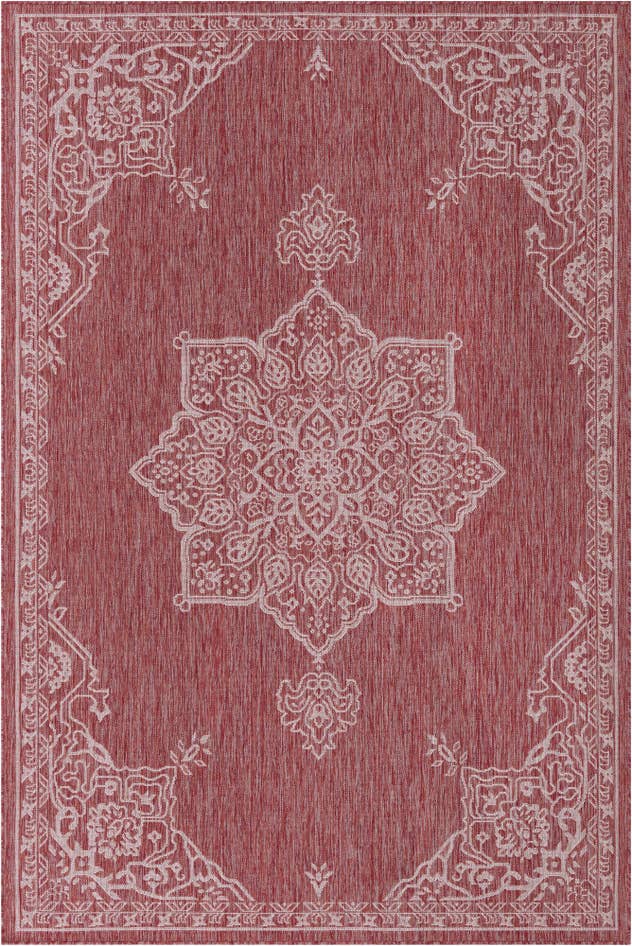 Detail image of 6' x 9' Easy-Clean Traditional Indoor / Outdoor Rug