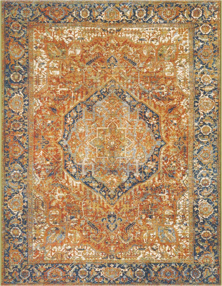 Detail image of 4' x 6' Easy-Clean Traditional Indoor / Outdoor Rug