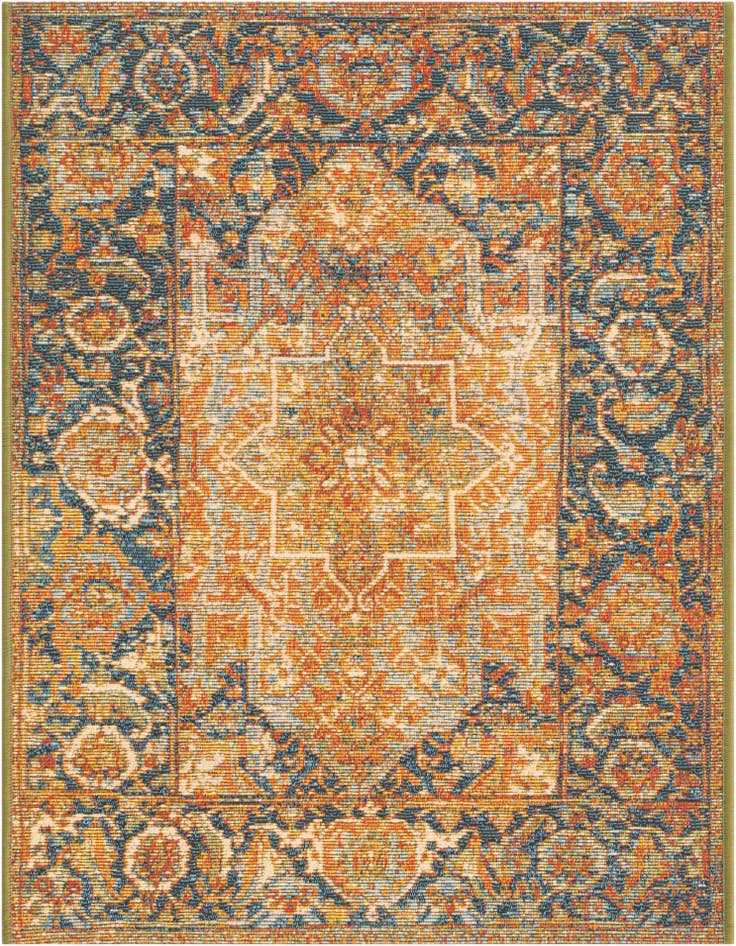Detail image of 2' x 3' Easy-Clean Traditional Indoor / Outdoor Rug