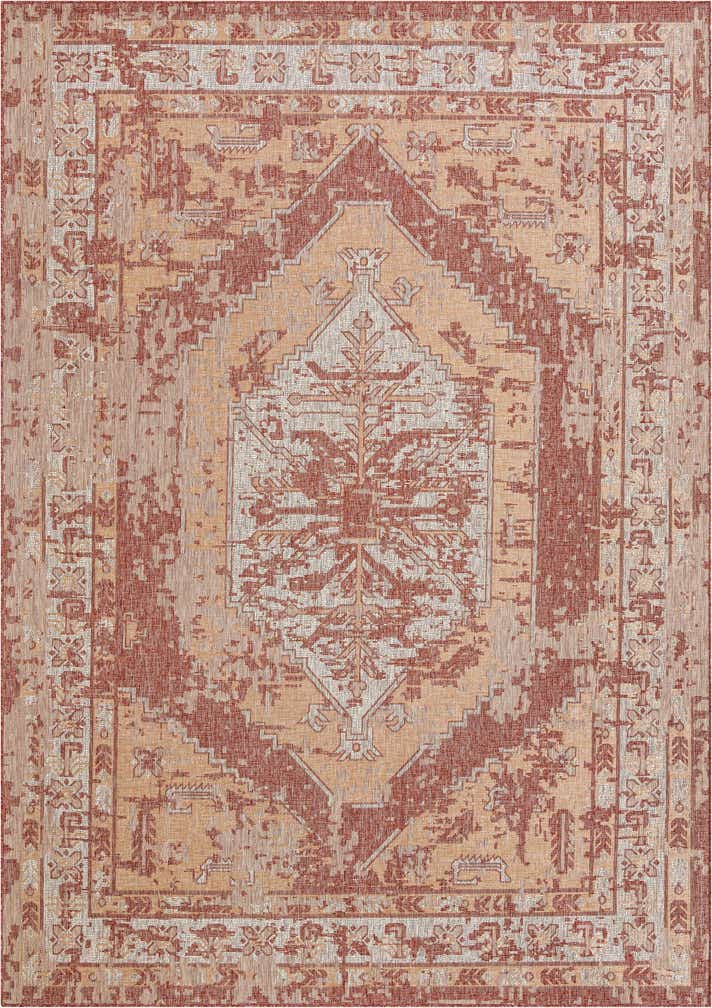 10' x 14' Easy-Clean Traditional Indoor / Outdoor Rug