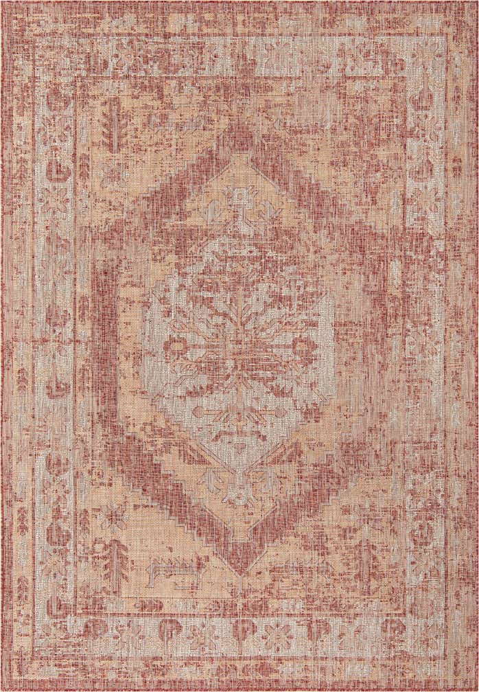 7' x 10' Easy-Clean Traditional Indoor / Outdoor Rug