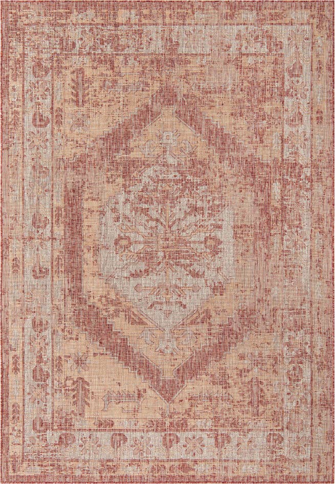 Detail image of 7' x 10' Easy-Clean Traditional Indoor / Outdoor Rug