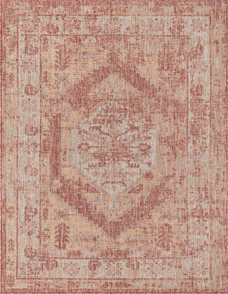 Detail image of 6' x 9' Easy-Clean Traditional Indoor / Outdoor Rug