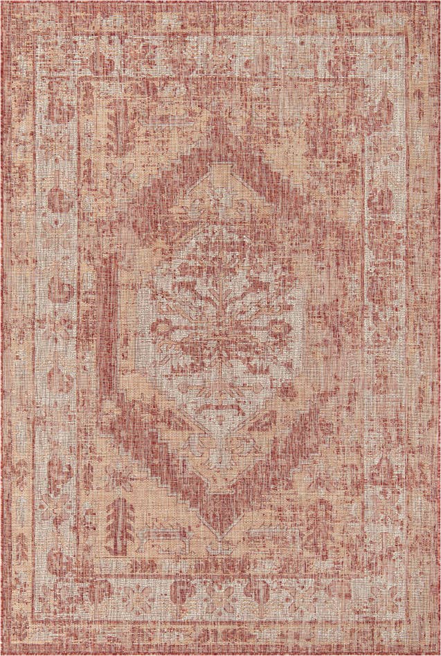Detail image of 6' x 9' Easy-Clean Traditional Indoor / Outdoor Rug