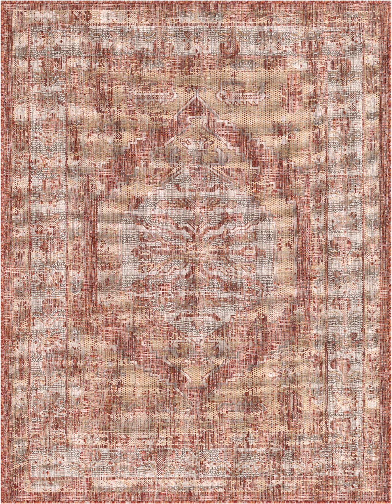 4' x 6' Easy-Clean Traditional Indoor / Outdoor Rug