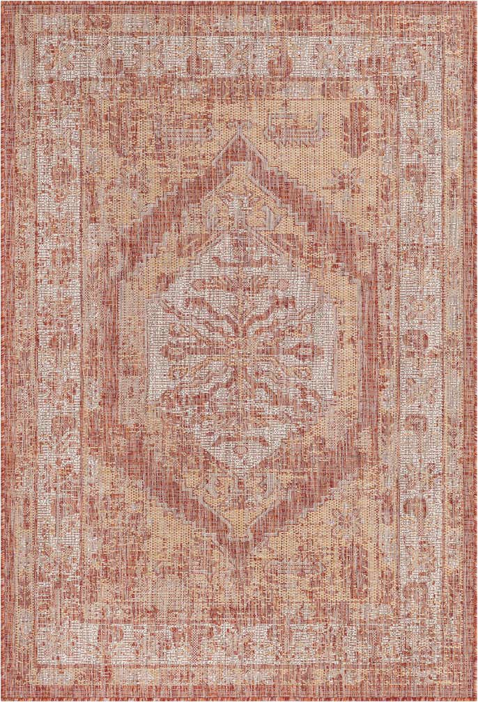 4' x 6' Easy-Clean Traditional Indoor / Outdoor Rug