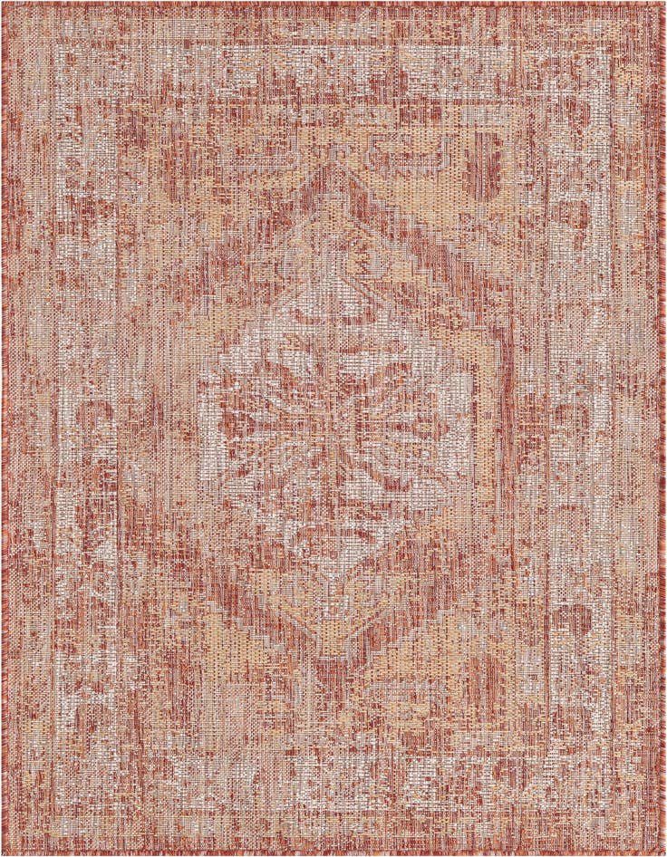 Detail image of 3' x 5' 3 Easy-Clean Traditional Indoor / Outdoor Rug