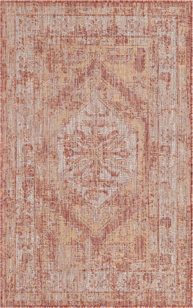 3' x 5' 3 Easy-Clean Traditional Indoor / Outdoor Rug