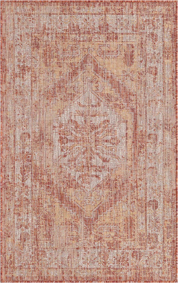 Detail image of 3' x 5' 3 Easy-Clean Traditional Indoor / Outdoor Rug