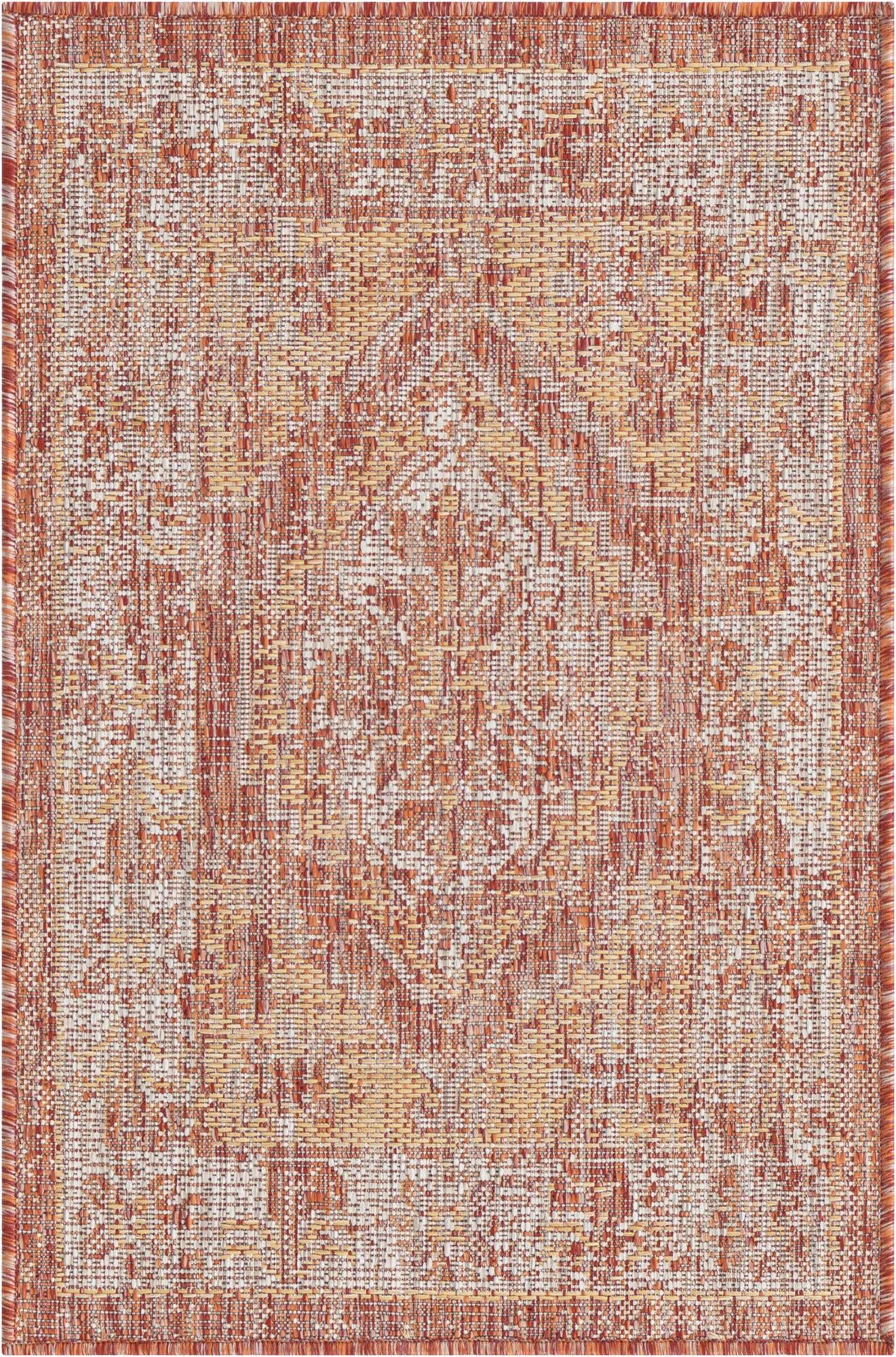 2' x 3' Easy-Clean Traditional Indoor / Outdoor Rug