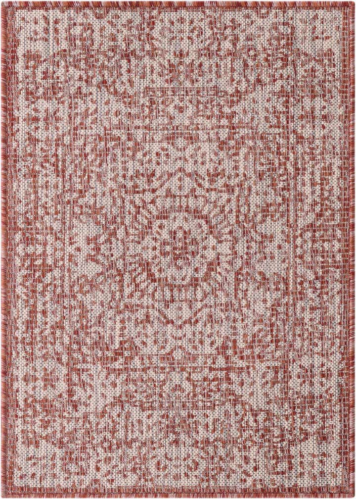 2' x 3' 1 Easy-Clean Traditional Indoor / Outdoor Rug