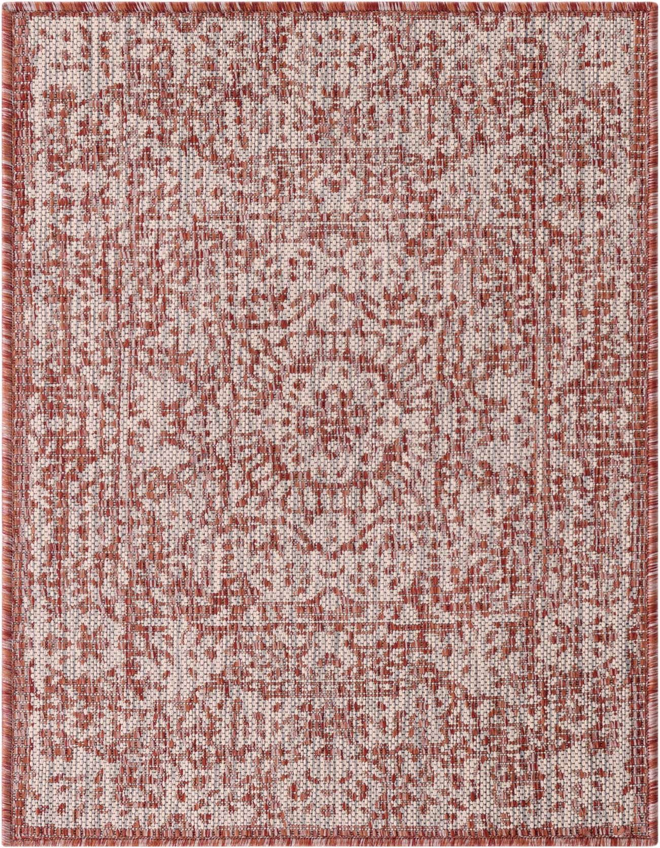 2' x 3' 1 Easy-Clean Traditional Indoor / Outdoor Rug