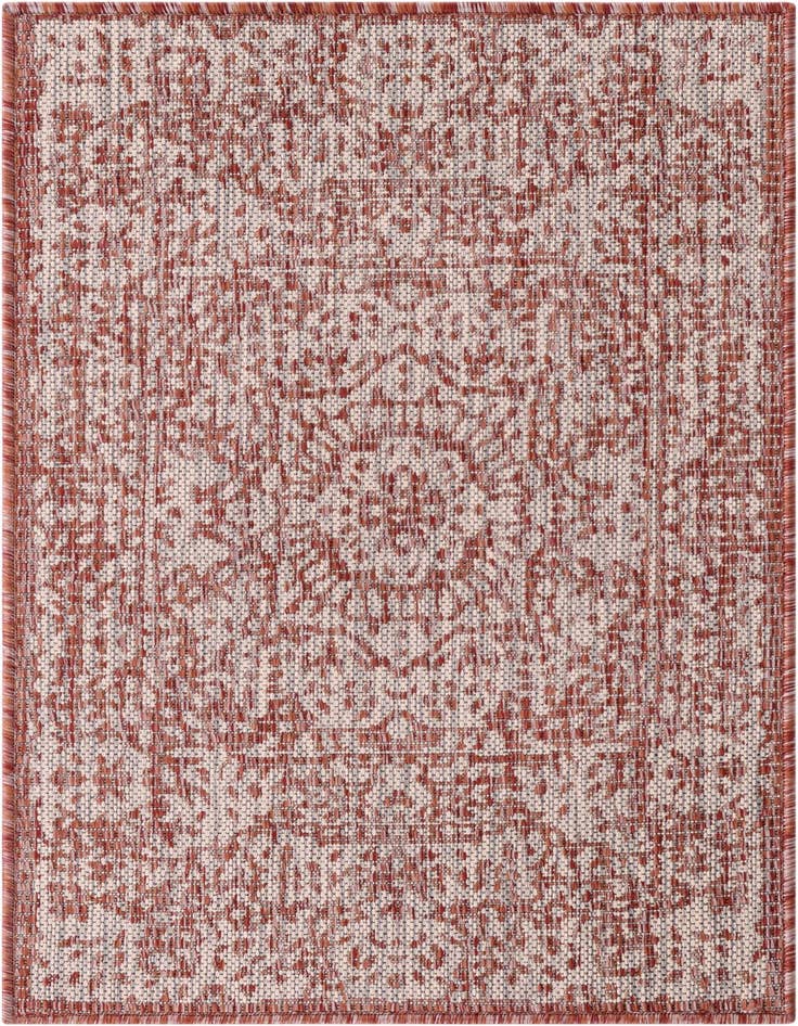 Detail image of 2' x 3' 1 Easy-Clean Traditional Indoor / Outdoor Rug