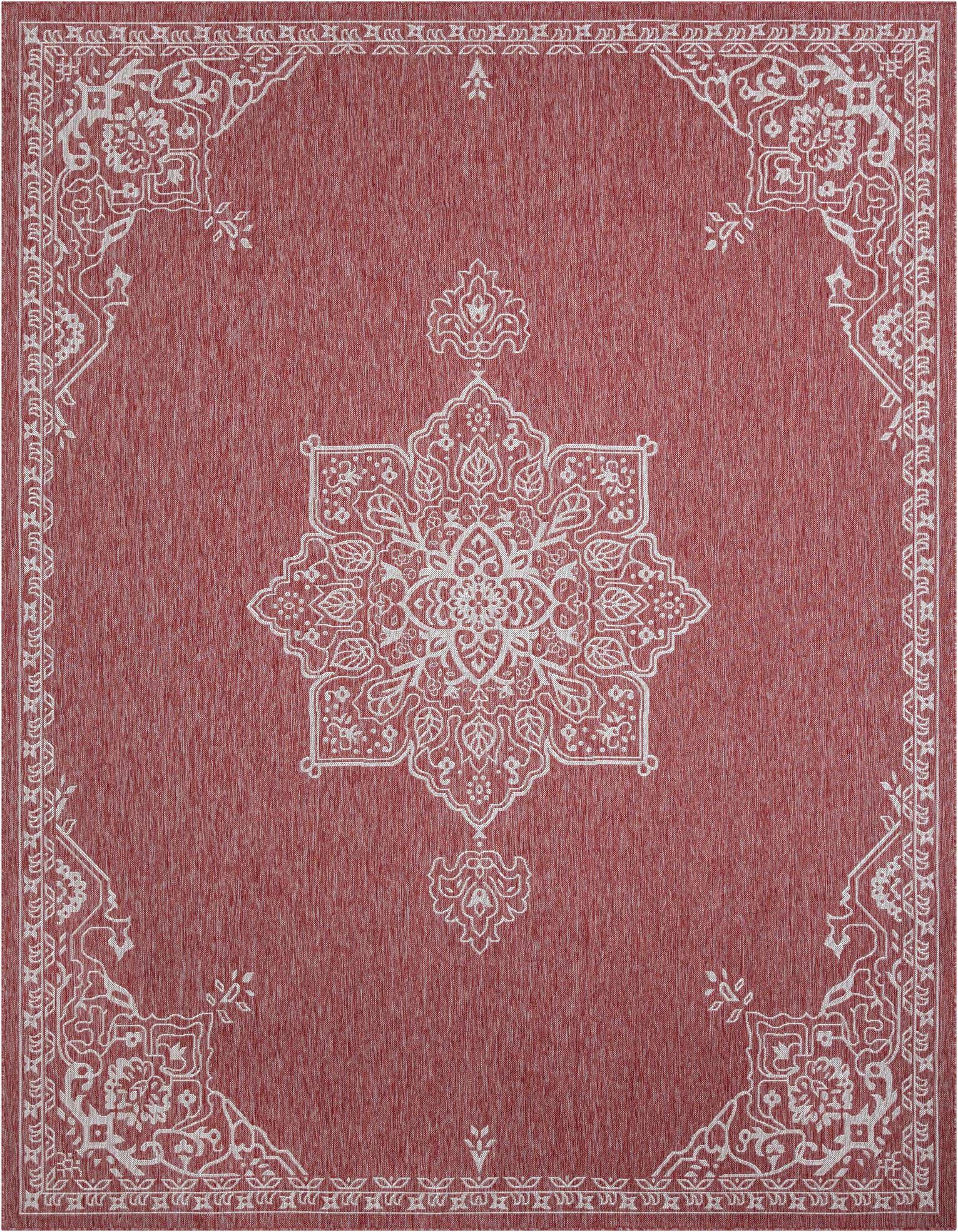 10' x 13' Easy-Clean Traditional Indoor / Outdoor Rug