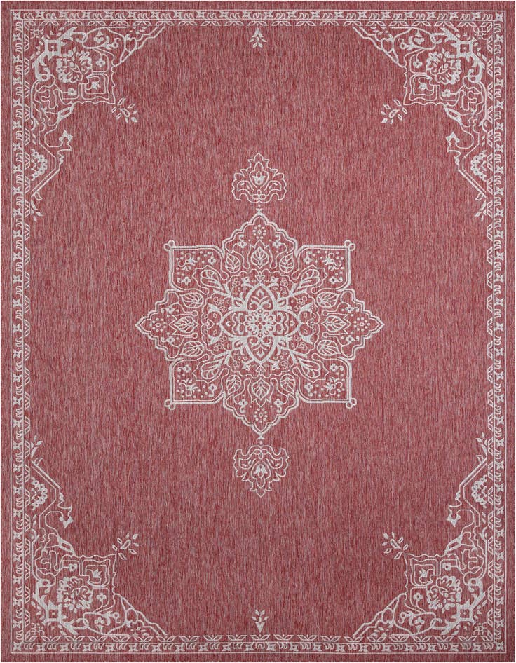 Detail image of 10' x 14' Easy-Clean Traditional Indoor / Outdoor Rug