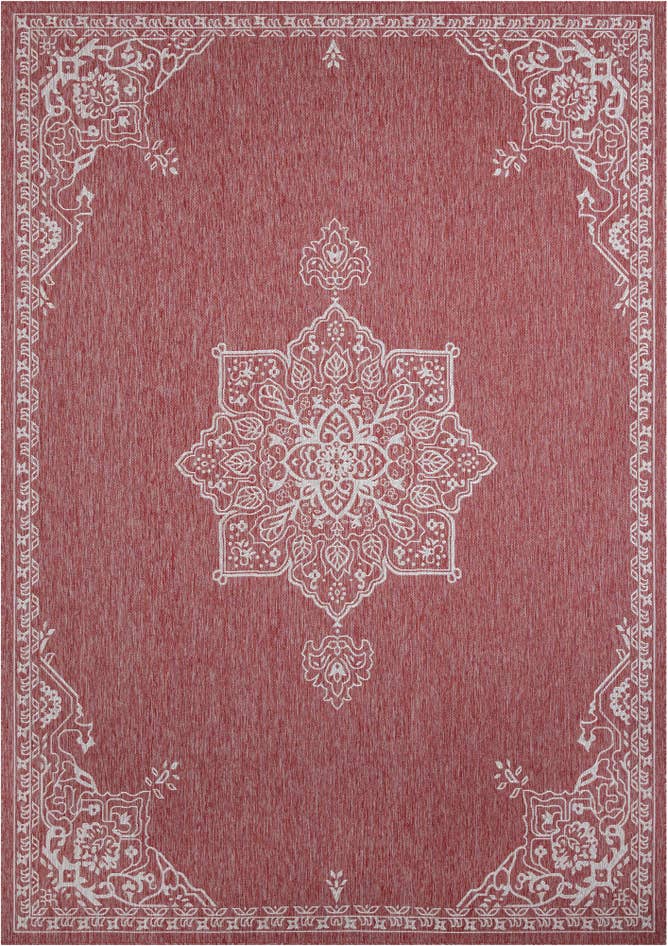 Detail image of 10' x 14' Easy-Clean Traditional Indoor / Outdoor Rug