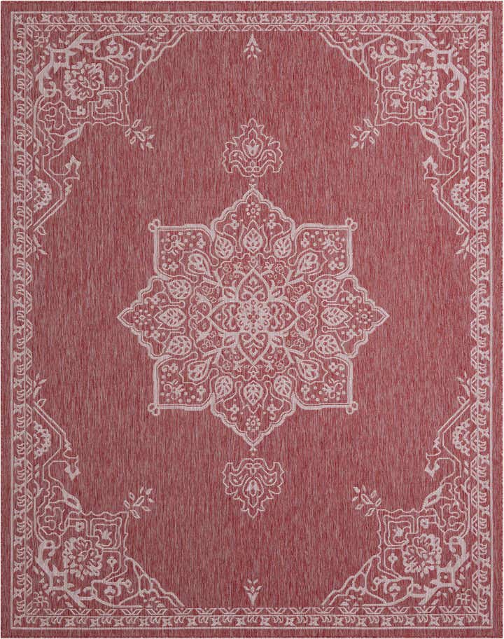 7' 10 x 10' Easy-Clean Traditional Indoor / Outdoor Rug