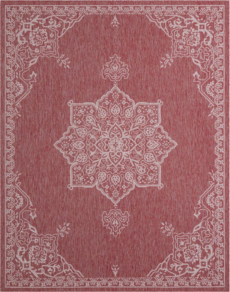 Detail image of 7' 10 x 10' Easy-Clean Traditional Indoor / Outdoor Rug