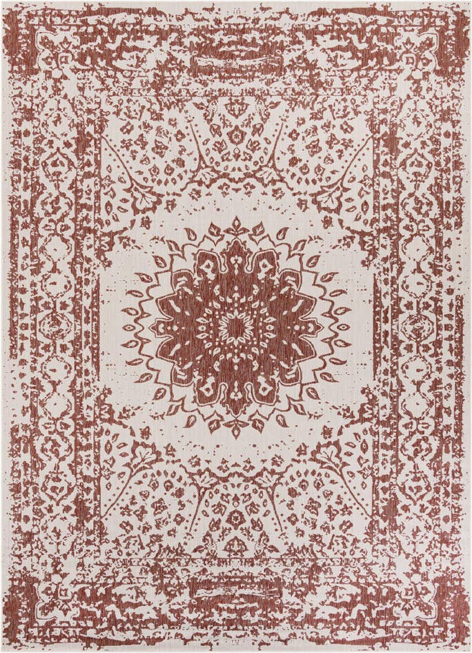 Detail image of 10' x 14' Easy-Clean Traditional Indoor / Outdoor Rug