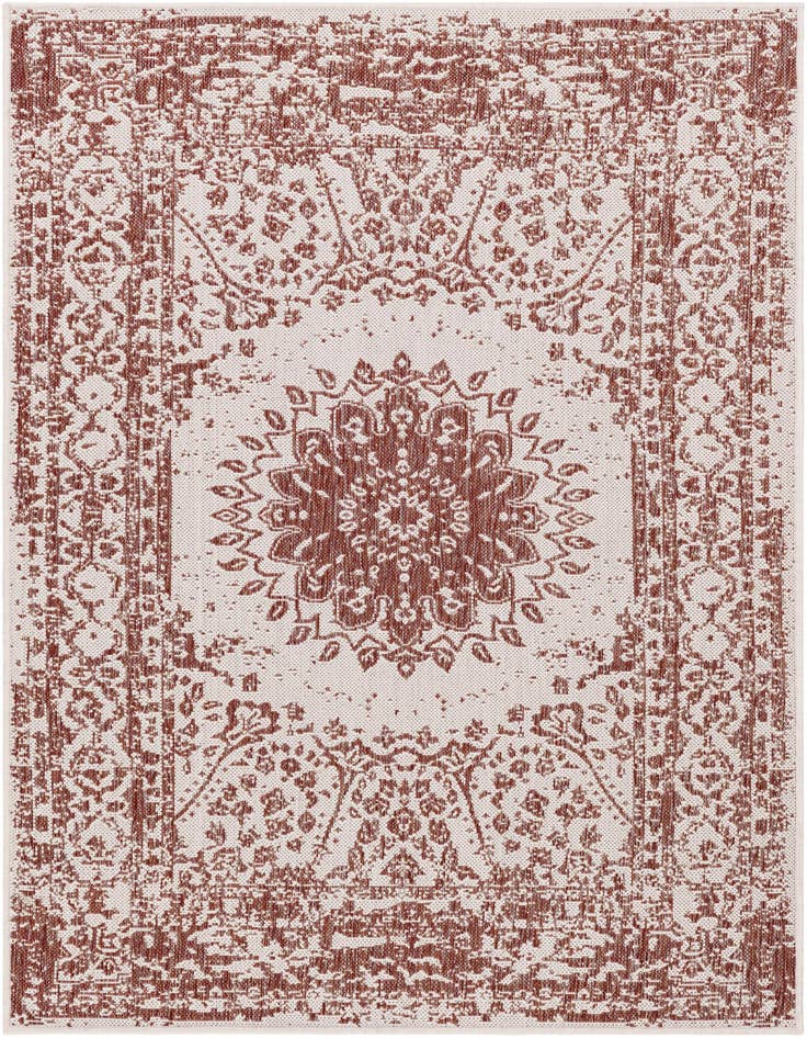 Detail image of 4' x 6' Easy-Clean Traditional Indoor / Outdoor Rug
