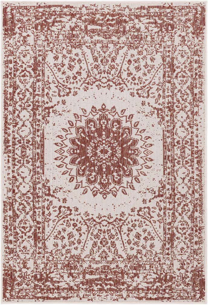 4' x 6' Easy-Clean Traditional Indoor / Outdoor Rug