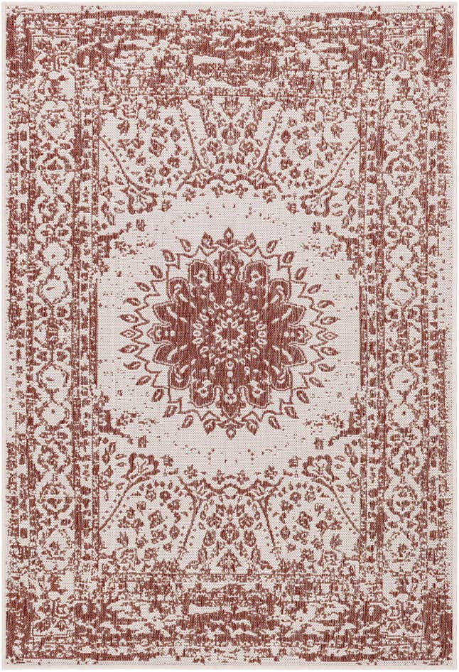 Detail image of 4' x 6' Easy-Clean Traditional Indoor / Outdoor Rug