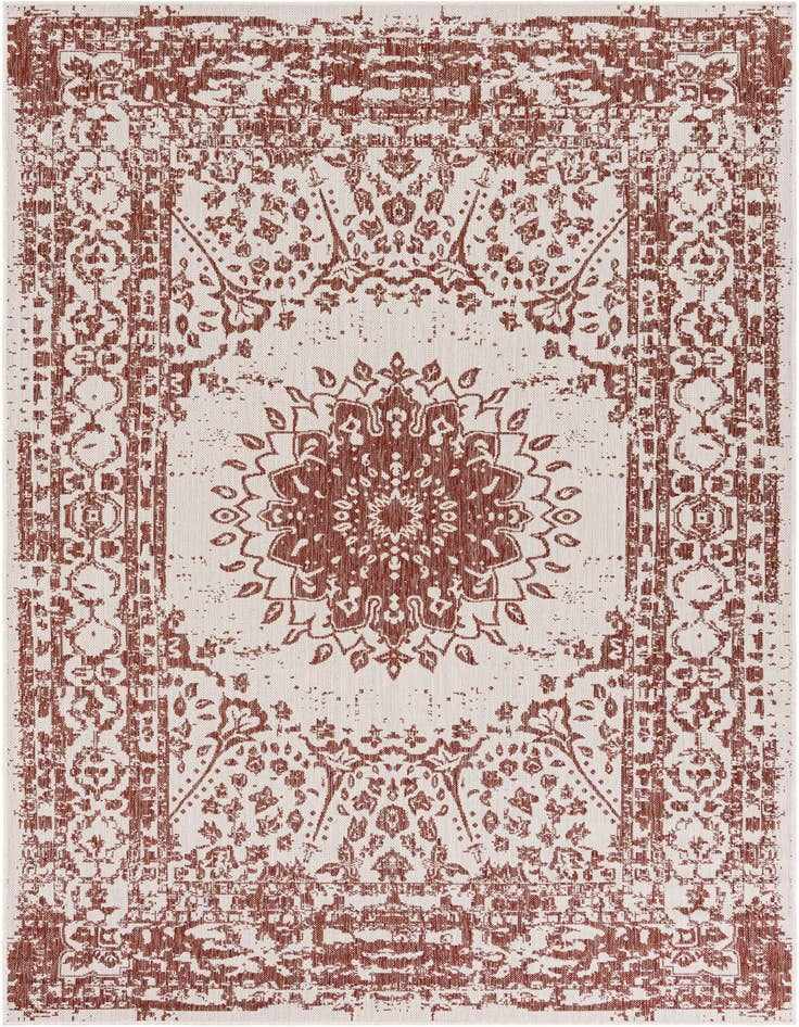 Detail image of 6' x 9' Easy-Clean Traditional Indoor / Outdoor Rug