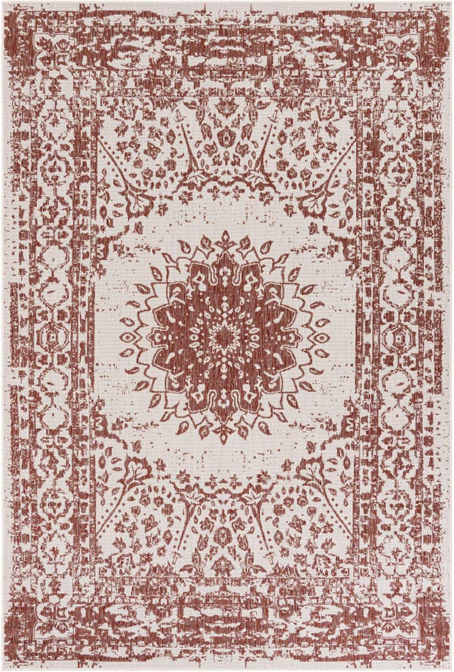 Detail image of 6' x 9' Easy-Clean Traditional Indoor / Outdoor Rug