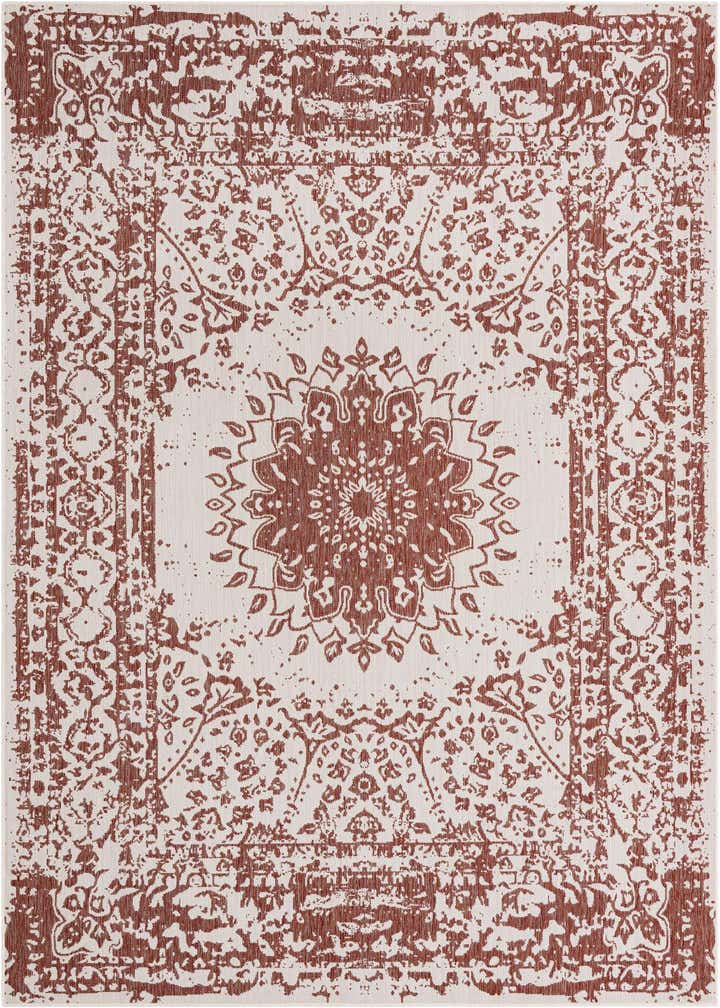 7' 10 x 10' Easy-Clean Traditional Indoor / Outdoor Rug