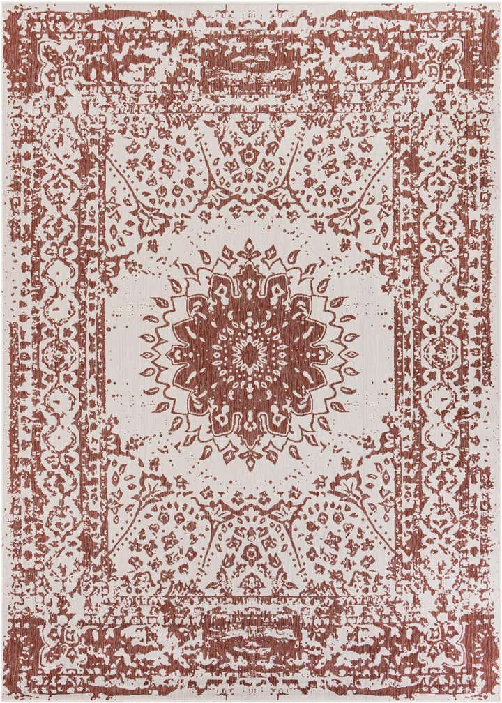 9' x 12' Easy-Clean Traditional Indoor / Outdoor Rug
