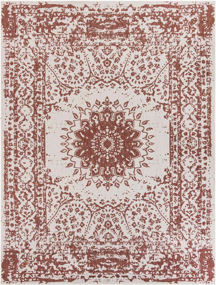 9' x 12' Easy-Clean Traditional Indoor / Outdoor Rug
