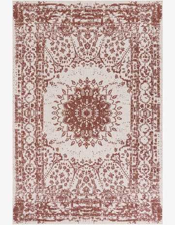 6' x 9' Easy-Clean Traditional Indoor / Outdoor Rug