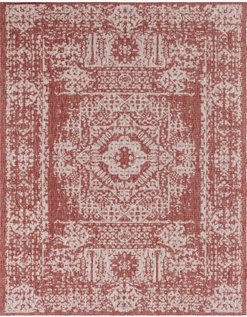 9' x 12' Easy-Clean Traditional Indoor / Outdoor Rug