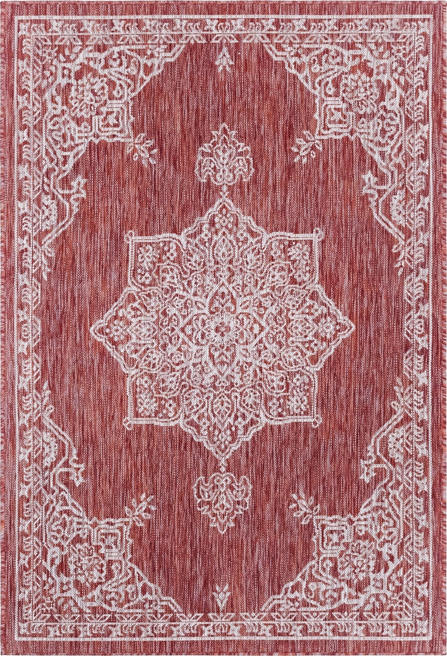 4' x 6'  Washable Traditional Indoor / Outdoor Rug