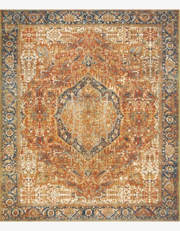 10' x 12' Easy-Clean Traditional Indoor / Outdoor Rug