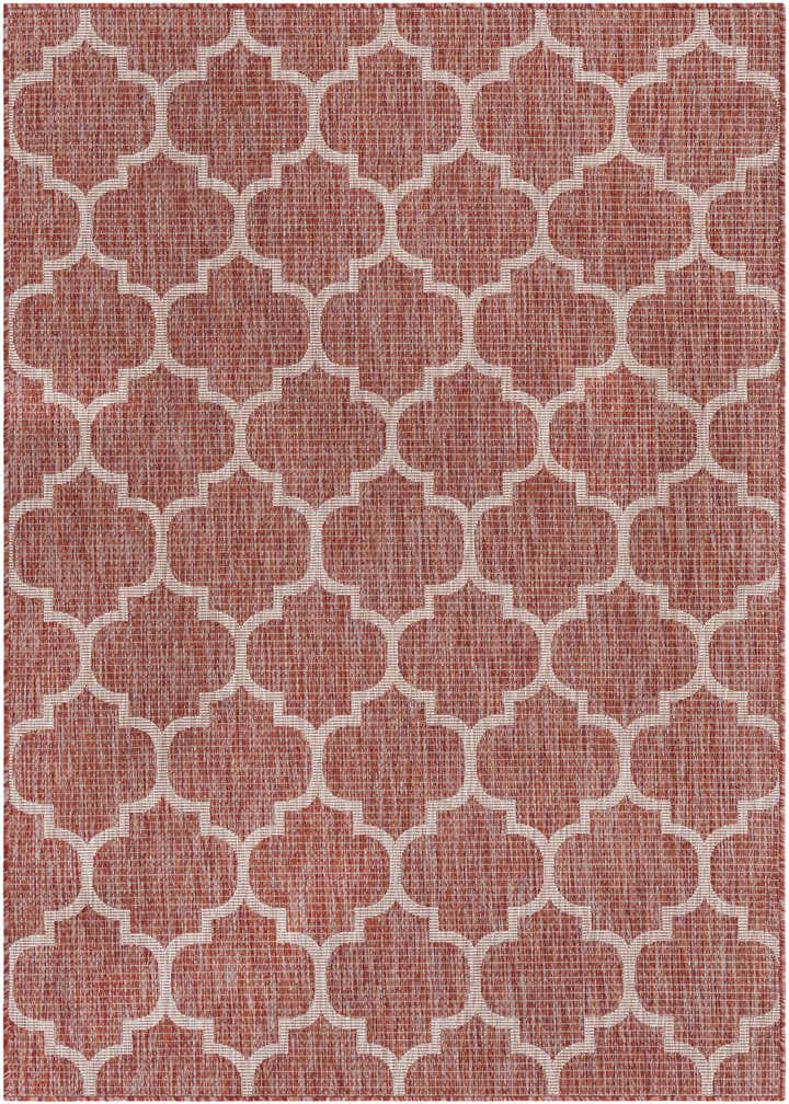 5' 3 x 8' Easy-Clean Trellis Indoor / Outdoor Rug