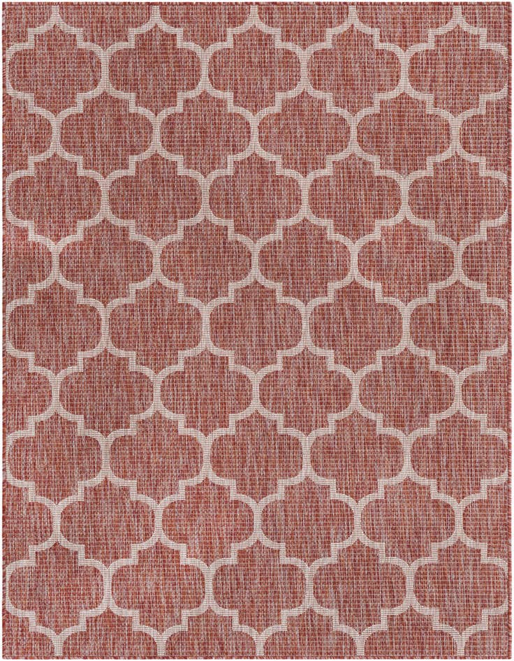 Detail image of 5' 3 x 8' Easy-Clean Trellis Indoor / Outdoor Rug