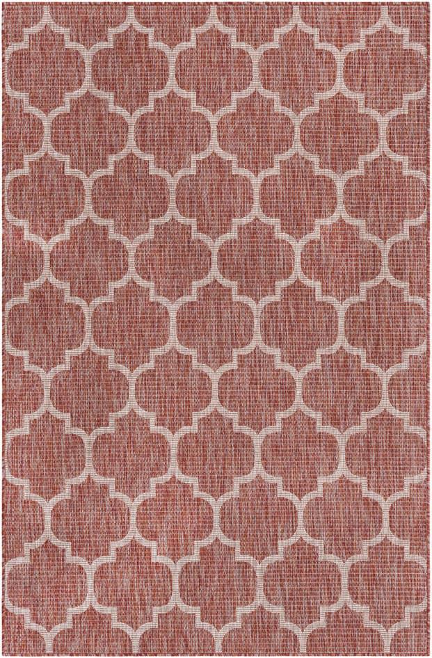 Detail image of 5' 3 x 8' Easy-Clean Trellis Indoor / Outdoor Rug
