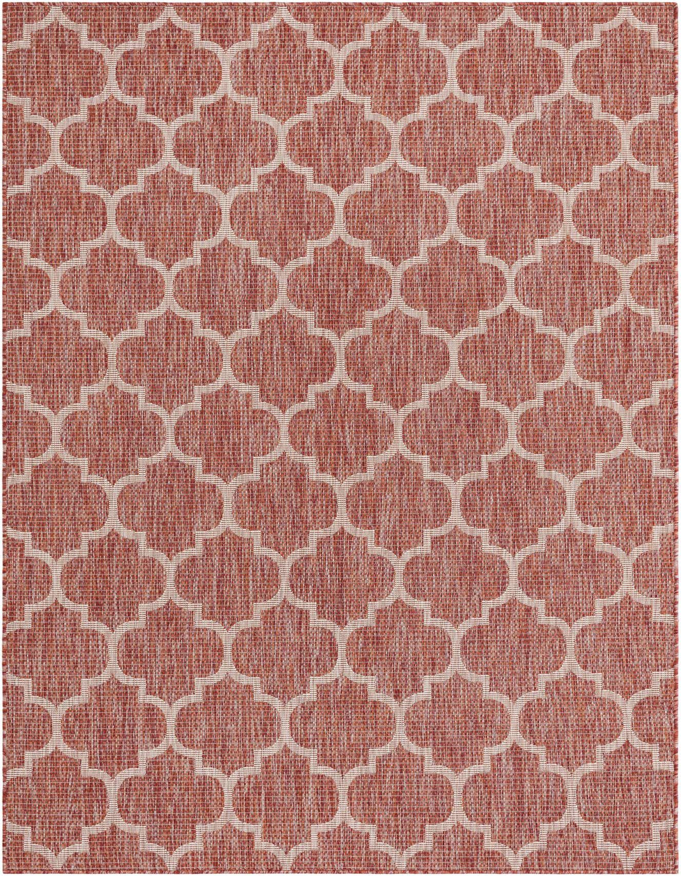 6' x 9' Easy-Clean Trellis Indoor / Outdoor Rug