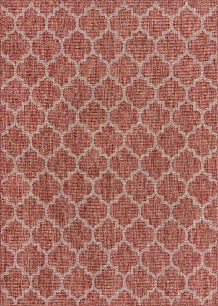 9' x 12' Easy-Clean Trellis Indoor / Outdoor Rug