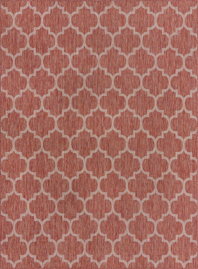 Detail image of 9' x 12' Easy-Clean Trellis Indoor / Outdoor Rug