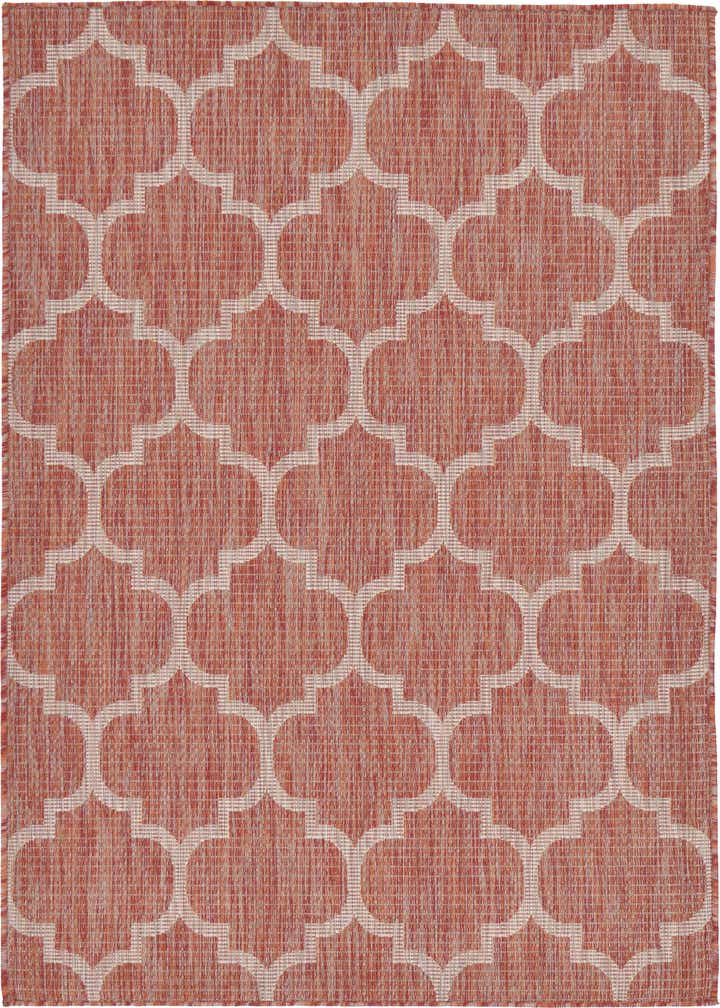 4' x 6' Easy-Clean Trellis Indoor / Outdoor Rug