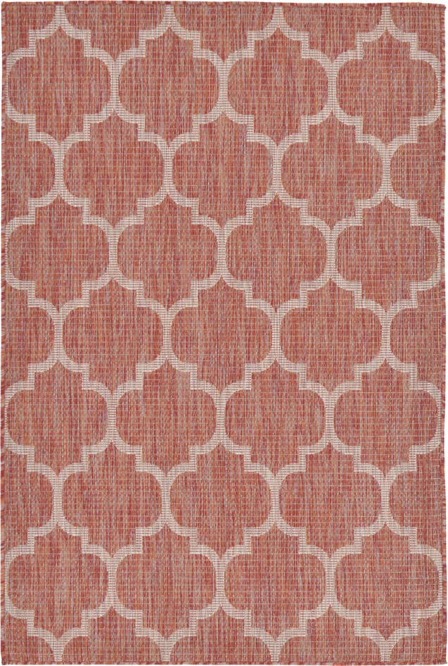 Detail image of 4' x 6' Easy-Clean Trellis Indoor / Outdoor Rug