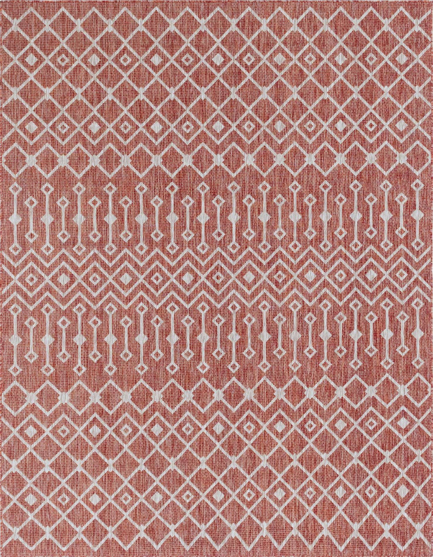 7' 10 x 11' Easy-Clean Trellis Indoor / Outdoor Rug