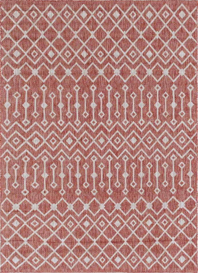 Detail image of 7' x 10' Easy-Clean Trellis Indoor / Outdoor Rug