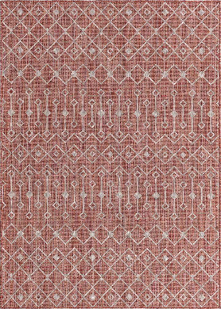 5' 3 x 8' Easy-Clean Trellis Indoor / Outdoor Rug