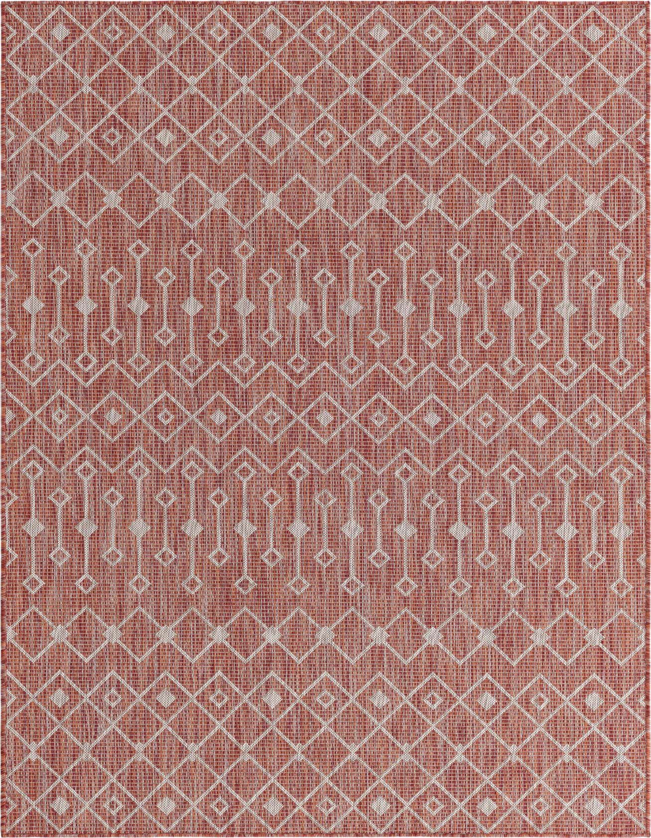 5' 3 x 8' Easy-Clean Trellis Indoor / Outdoor Rug