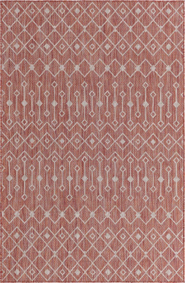 Detail image of 5' 3 x 8' Easy-Clean Trellis Indoor / Outdoor Rug