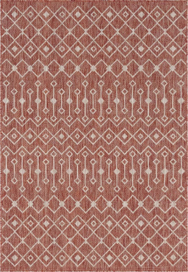 Detail image of 4' x 6' Easy-Clean Trellis Indoor / Outdoor Rug